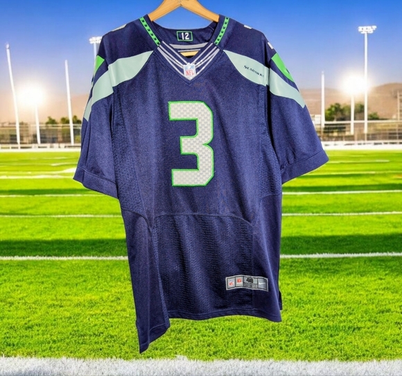 NFL Seattle Seahawks #3 sz 48 Nike  Football Jersey Russell Wilson - Picture 1 of 6